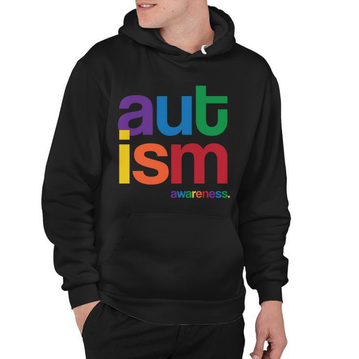 Autism Awareness Rainbow Letters Tshirt Hoodie