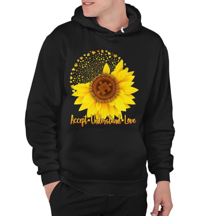 Autism Awareness Sunflower Puzzle Hoodie