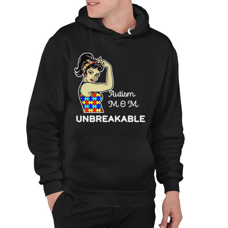 Autism Mom Unbreakable Puzzle Pieces Hoodie