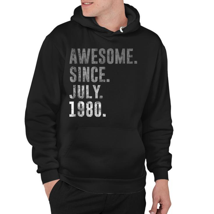 Awesome Since July 1980 42Nd Birthday Vintage 1980  Hoodie