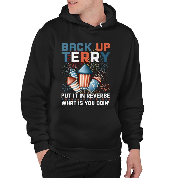 Back Up Terry Put It In Reverse Funny July 4Th Firework Meme V2 Hoodie