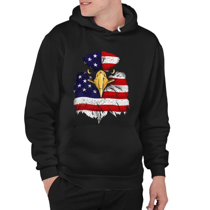 Bald Eagle 4Th Of July American Flag Patriotic Freedom Usa V2 Hoodie