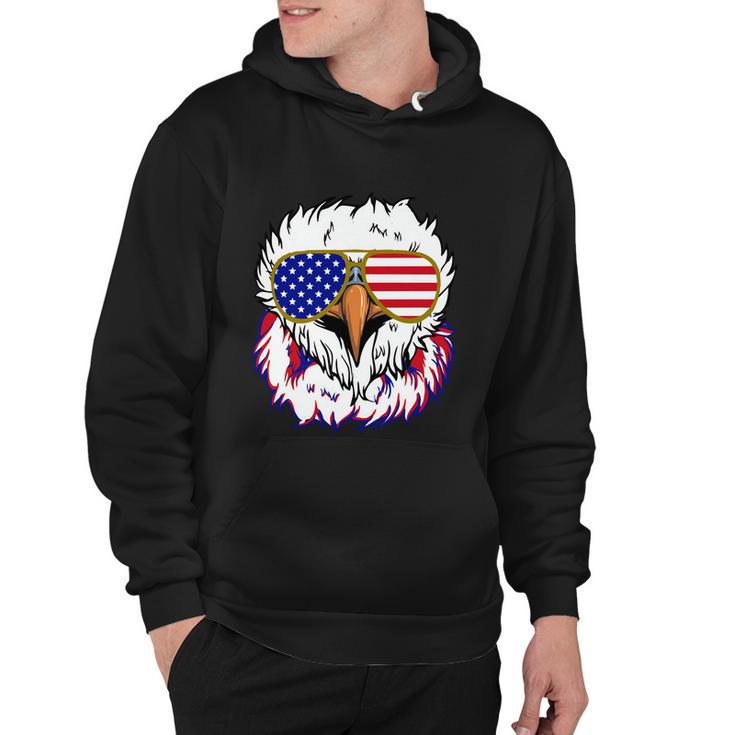 Bald Eagle With Mullet 4Th Of July American Flag Gift Hoodie