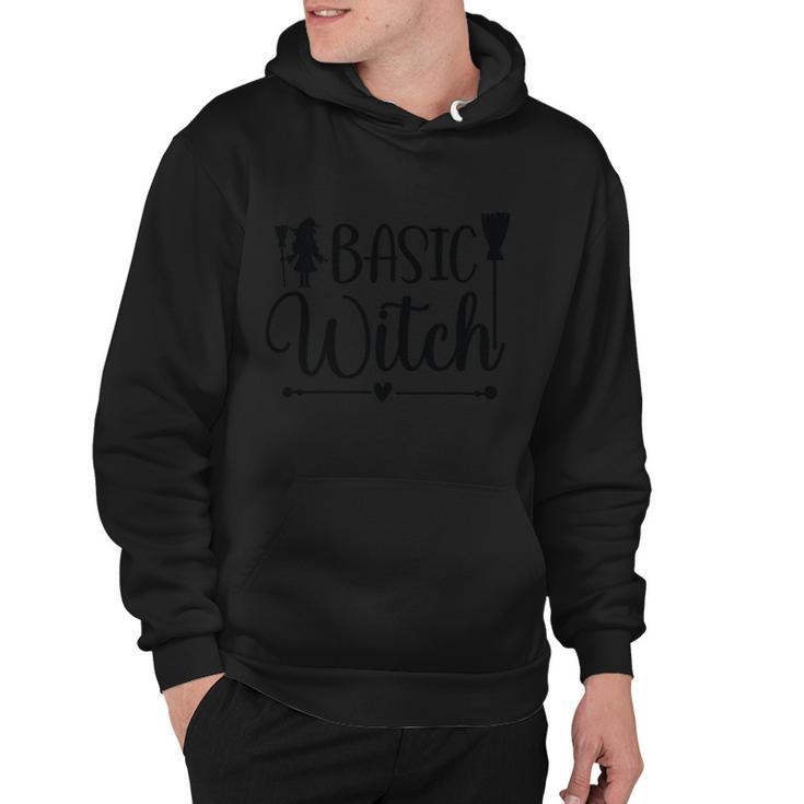 Basic Witch Broom Funny Halloween Quote Hoodie