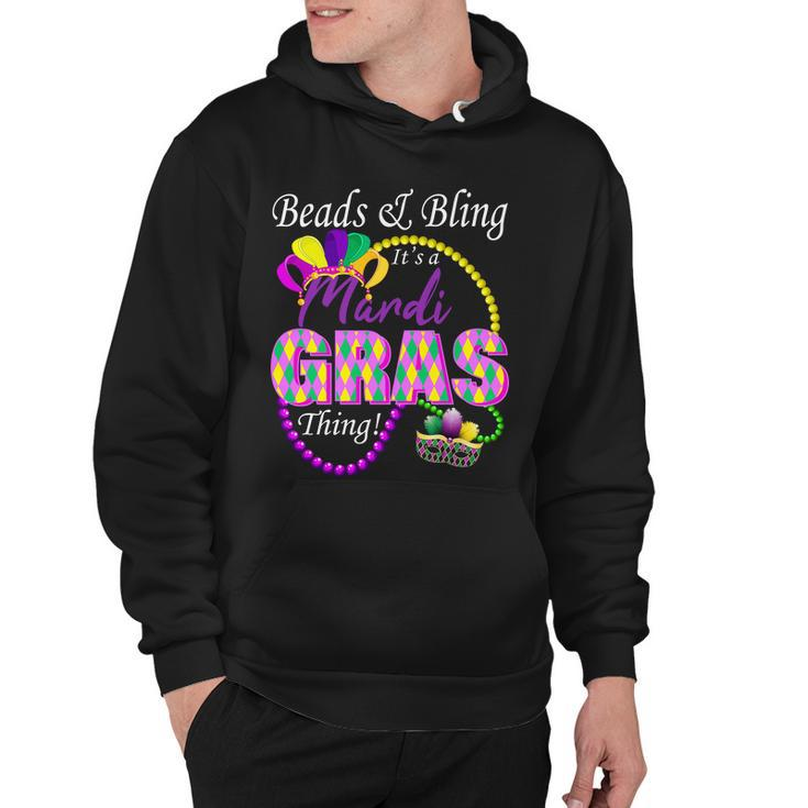 Beads And Bling Its A Mardi Gras Thing Hoodie