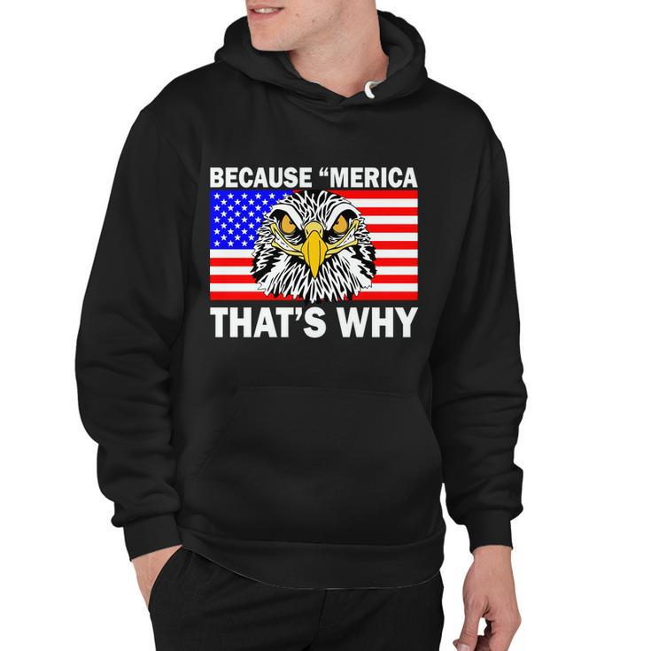 Because Merica Thats Why Eagle Hoodie