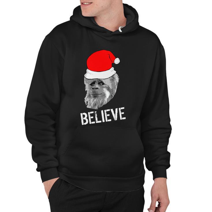 Believe Santa Sasquatch Hoodie