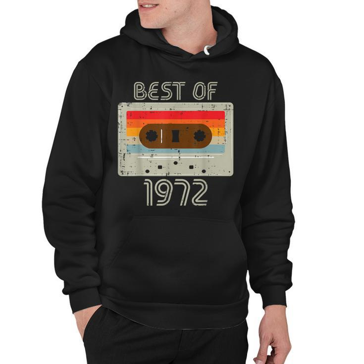 Best Of 1972 Casette Tape Retro 50Th Birthday 50 Years Old  Hoodie
