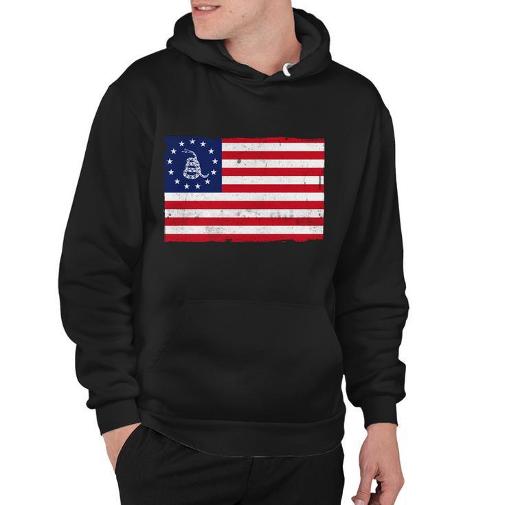 Betsy Ross Dont Tread On Me Flag Hoodie