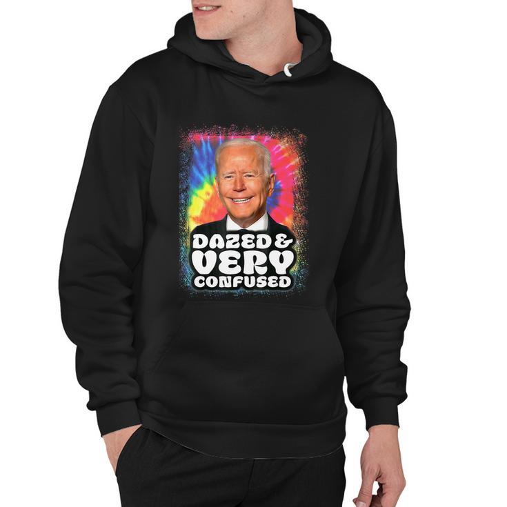 Biden Dazed And Very Confused Tie Dye Funny Tshirt Hoodie