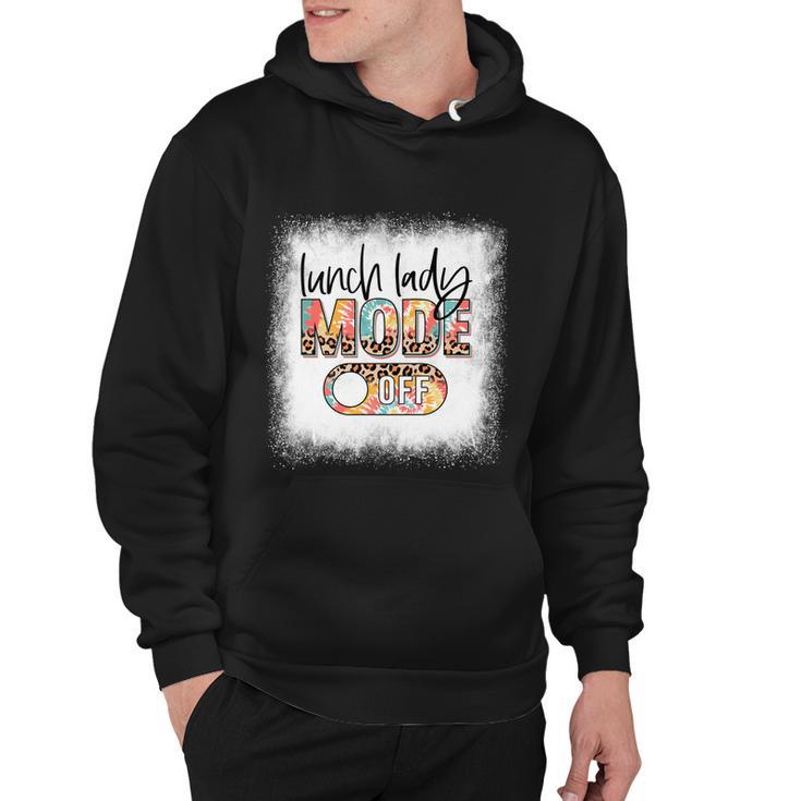 Bleached Lunch Lady Mode Off Leopard And Tie Dye Summer Meaningful Gift Hoodie