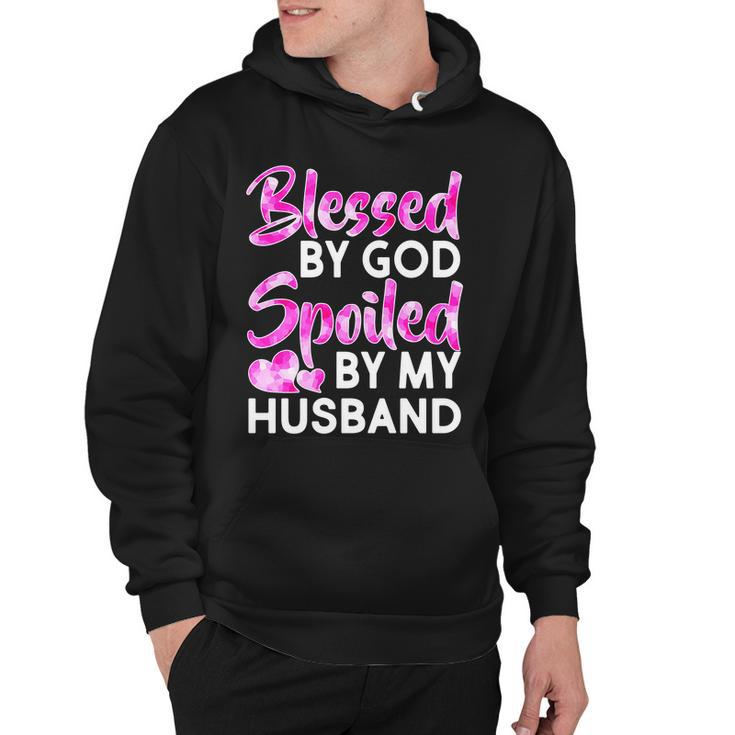 Blessed By God Spoiled By Husband Tshirt Hoodie