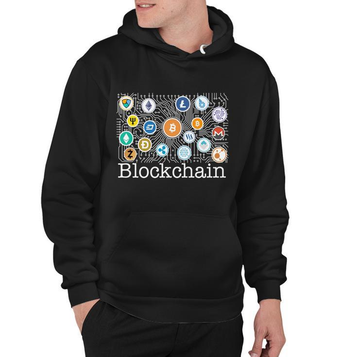 Blockchain Cryptocurrency Logos Hoodie