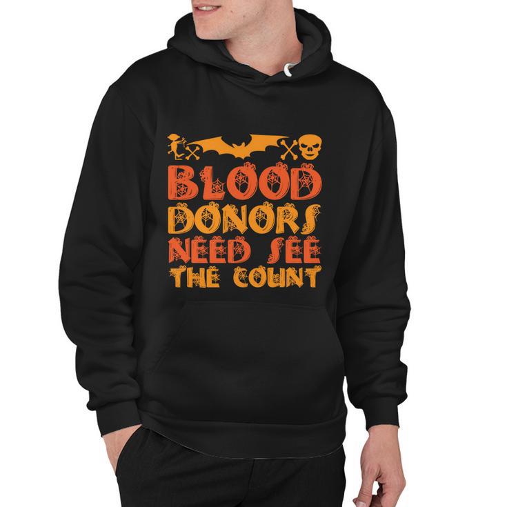 Blood Donor Need See The Count Halloween Quote Hoodie