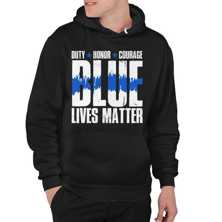 Blue Lives Matter Tshirt Hoodie