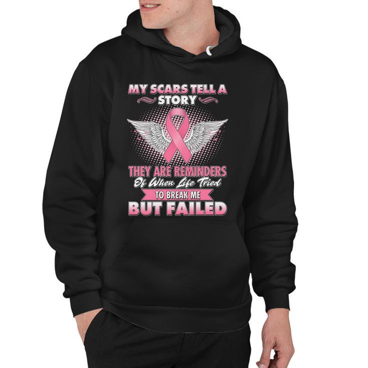 Breast Cancer Awareness My Scars Tell A Story Hoodie