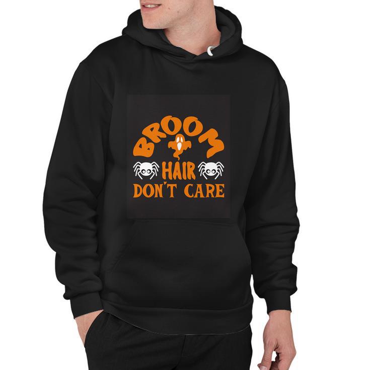 Broom Hair Dont Care Halloween Quote Hoodie