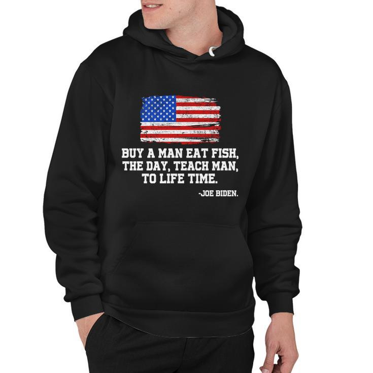 Buy A Man Eat Fish Joe Biden Usa American Flag Tshirt Hoodie