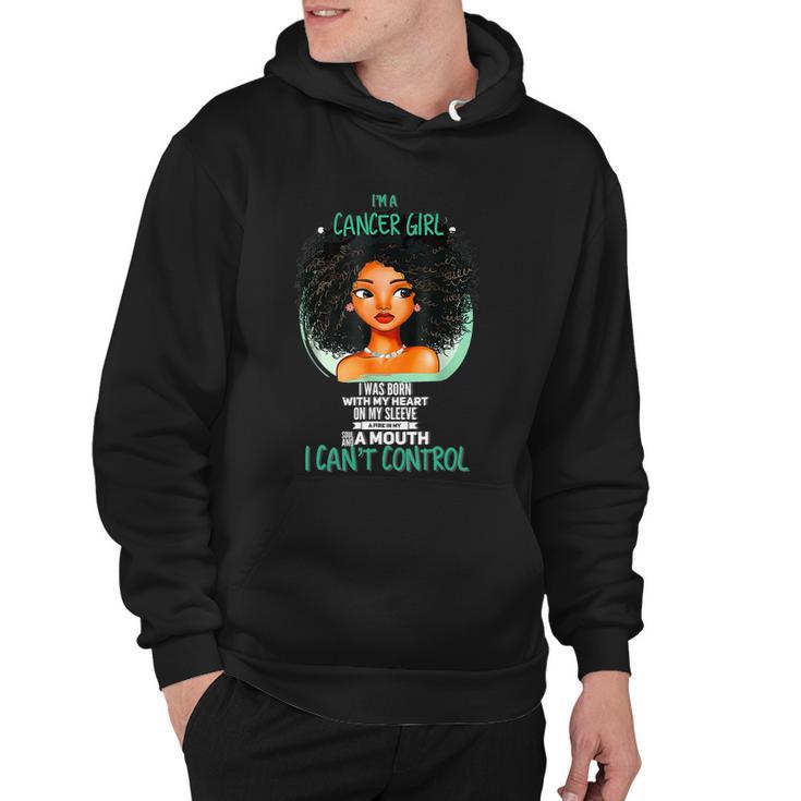 Cancer Zodiac Sign Shirts For Afro American Girls And Womenn Hoodie