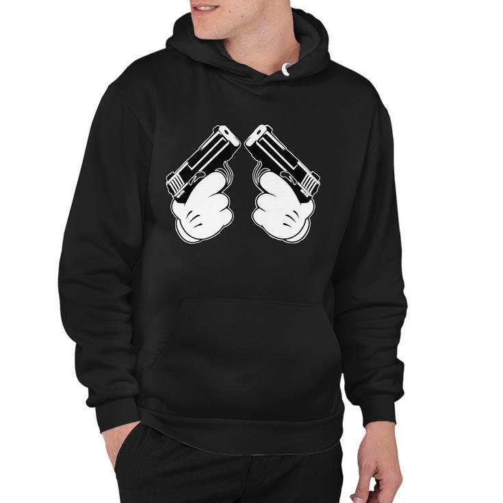 Cartoon Guns Hands Pistol Hoodie