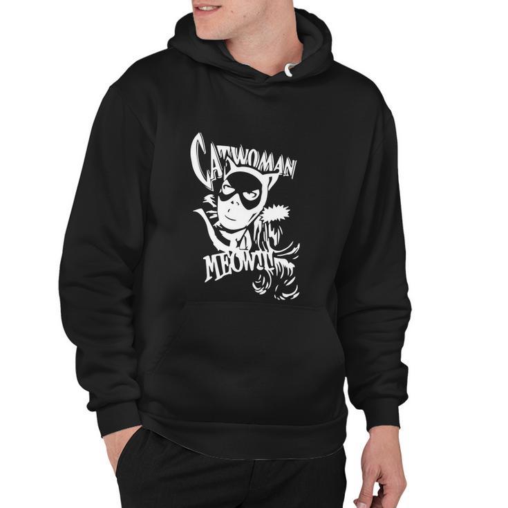 Catwoman Meow Comic Funny Hoodie