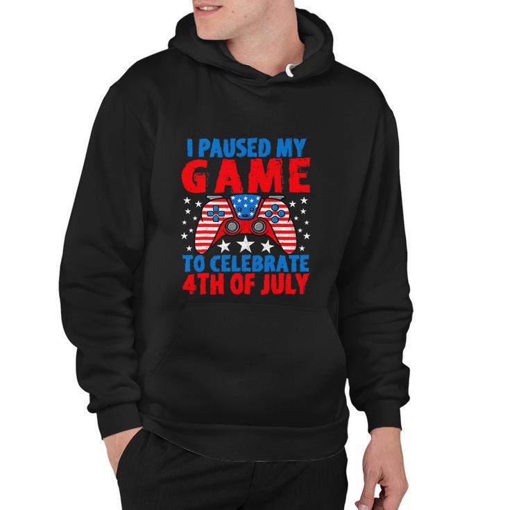 Celebrate 4Th Of July Gamer Funny Fourth Hoodie