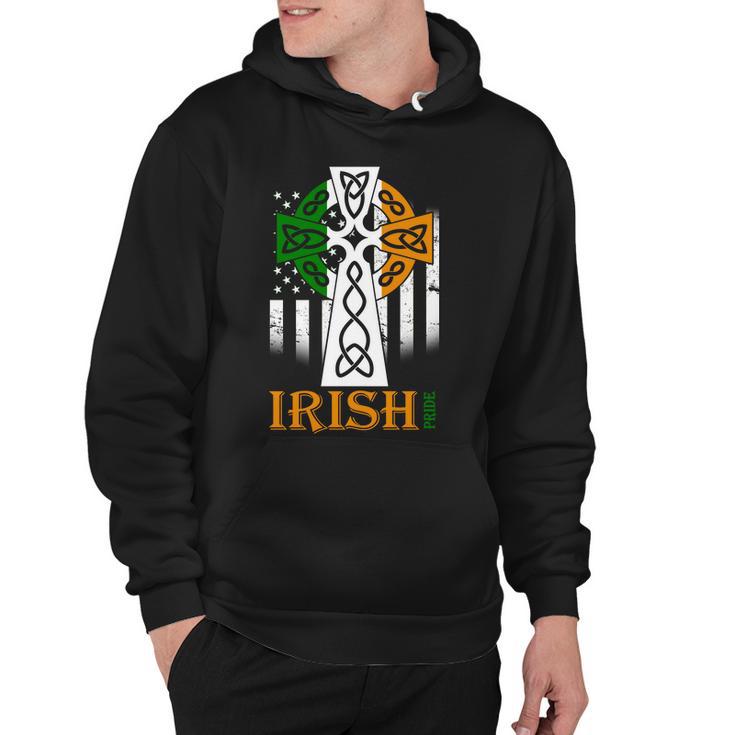 Celtic Cross Irish American Pride Hoodie