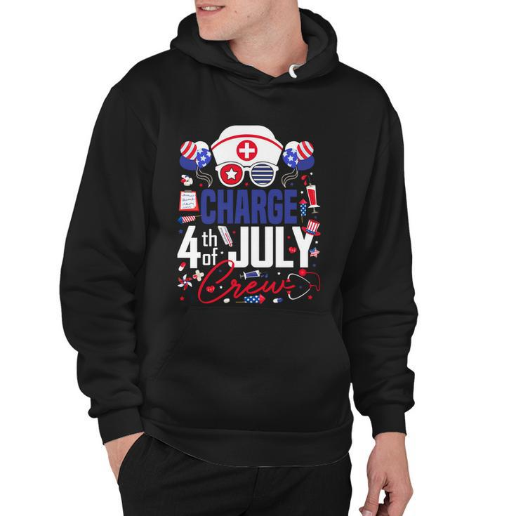 Charge Nurse 4Th Of July Crew Independence Day Patriotic Gift Hoodie