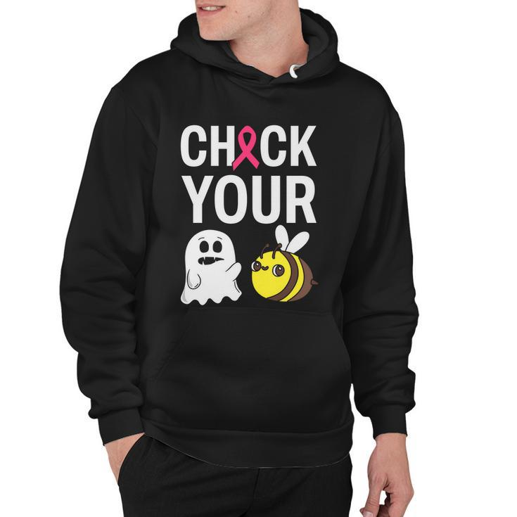 Check Your Boo Bees Breast Cancer Squad Breast Cancer Awareness Hoodie