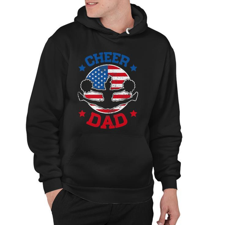 Cheer Dad Proud Fathers Day Cheerleading Girl Competition Hoodie