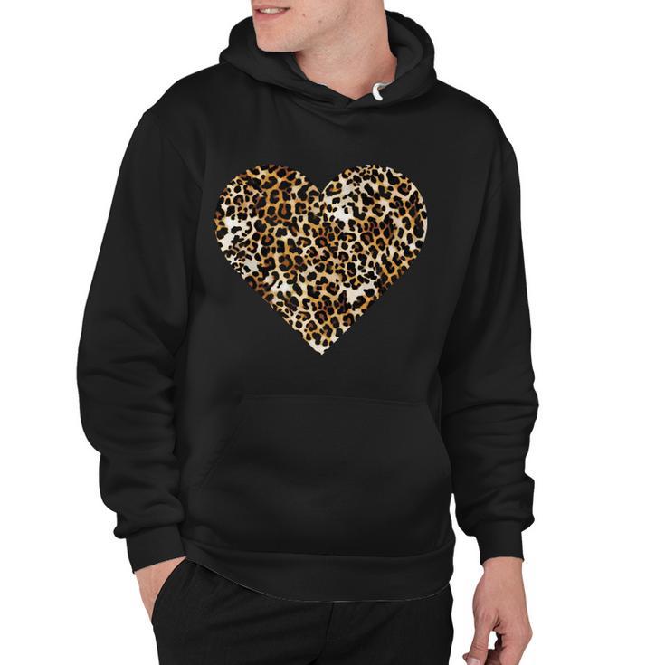 Cheetah Print Heart Tshirt Hoodie