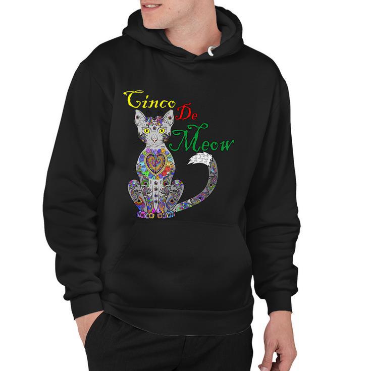 Cinco De Meow Funny Mexican Cat Hoodie