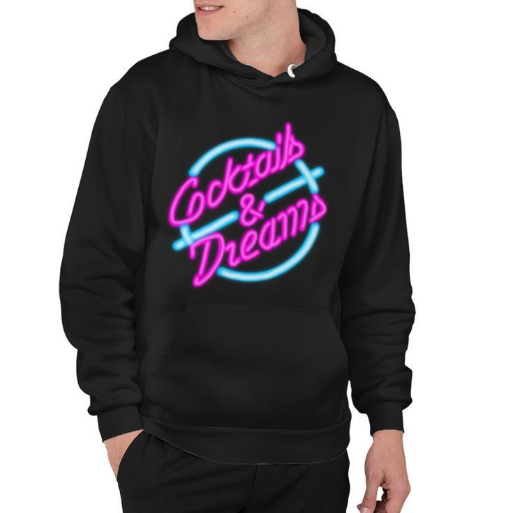 Cocktails And Dreams Retro S Hoodie