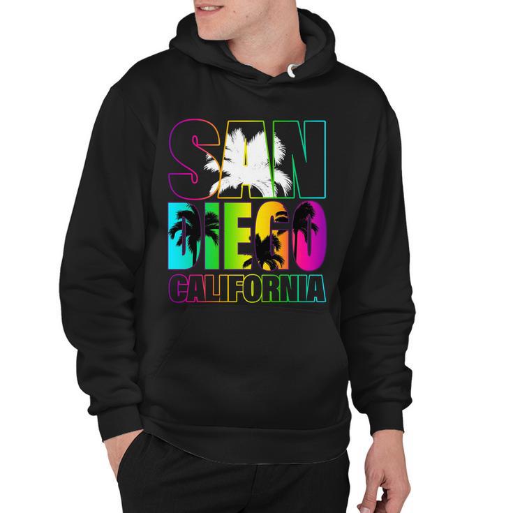 Colorful San Diego California Tshirt Hoodie