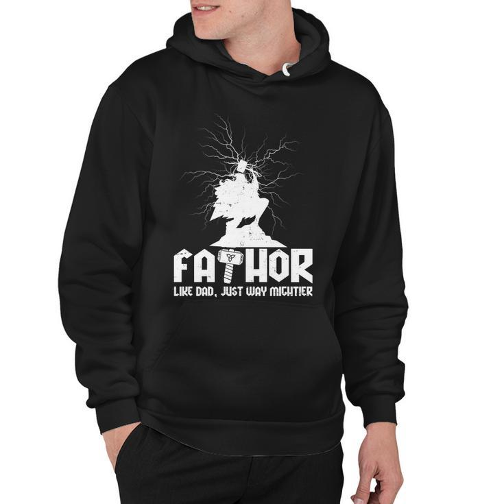 Cool Fathers Day Mighty Fathor Hoodie