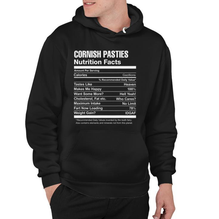 Cornish Pasties Nutrition Facts Funny Hoodie