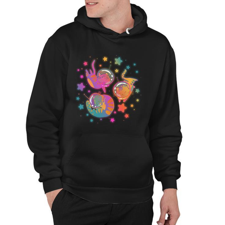 Cute Funny Astronaut Space Kitty Cats Hoodie