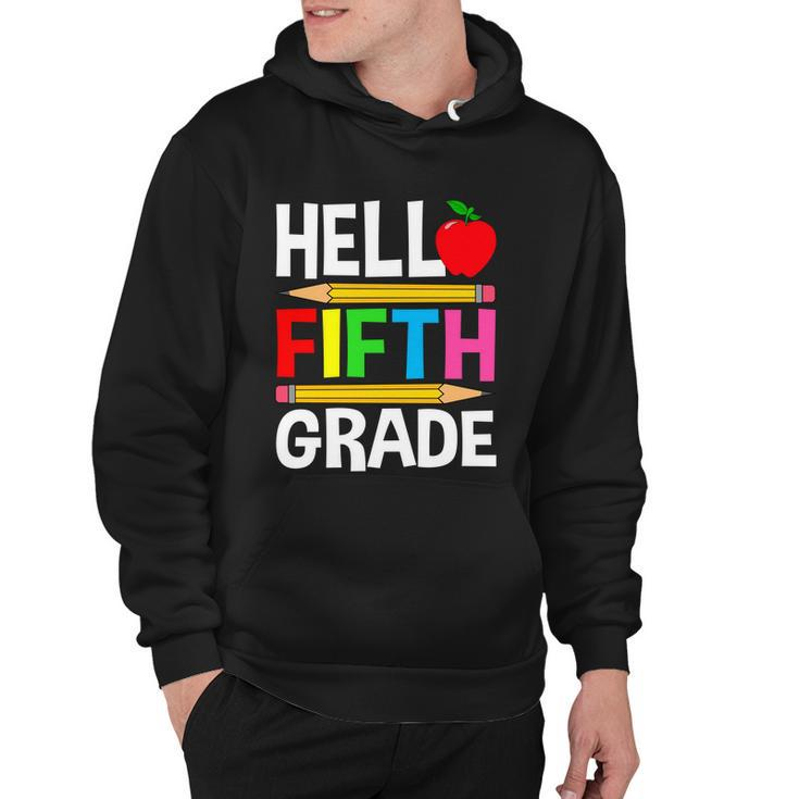 Cute Hello Fifth Grade Outfit Happy Last Day Of School Funny Gift Hoodie