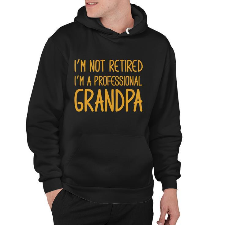 Cute Im Not Retired Im A Professional Grandpa Cute Gift Hoodie