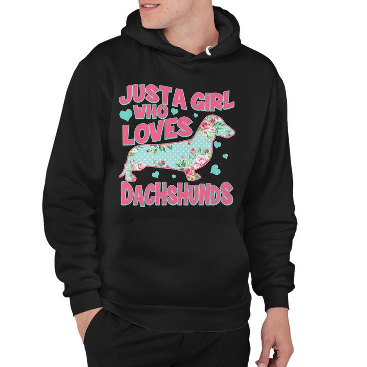 Cute Just A Girl Who Loves Dachshunds Hoodie