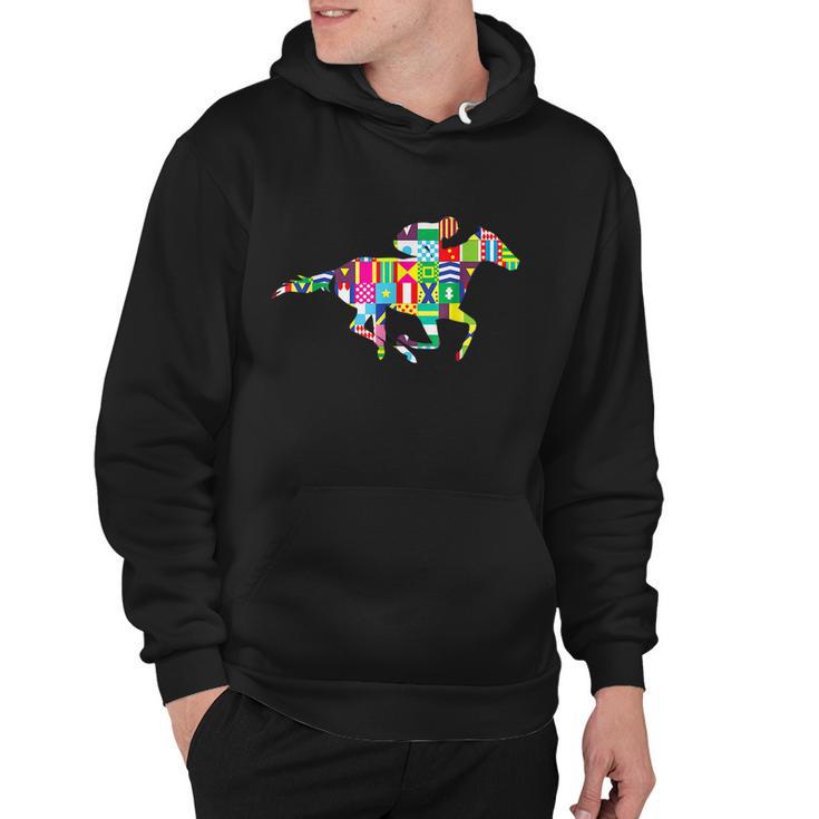 Cute Kentucky Horse Racing Silks Hoodie