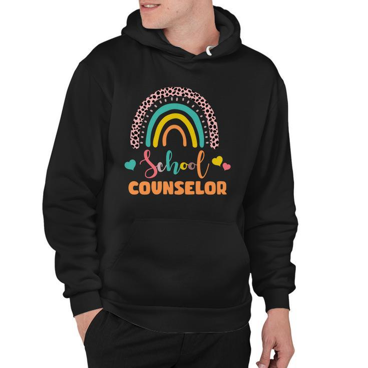 Cute School Counselor Rainbow Hoodie