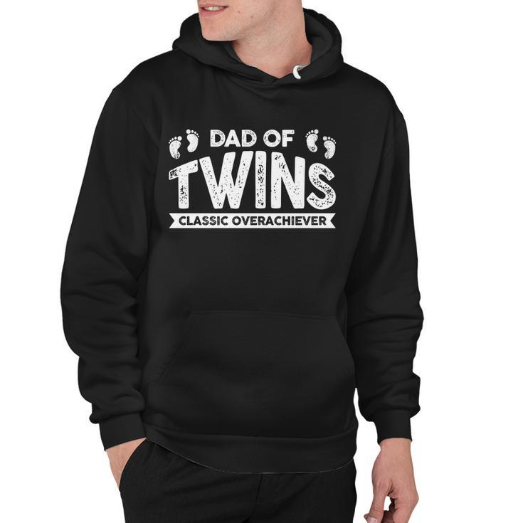 Dad Of Twins Classic Overachiever Hoodie