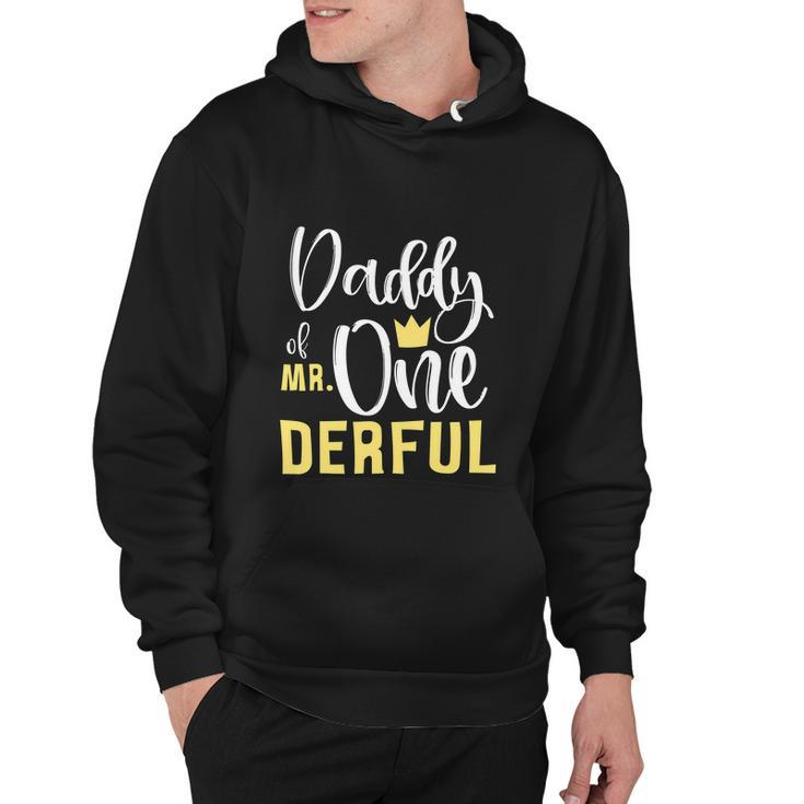 Daddy Of Mr Onederful 1St Birthday First Onederful Matching Hoodie