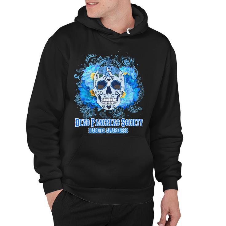 Dead Pancreas Society Diabetes Awareness Sugar Skull Hoodie