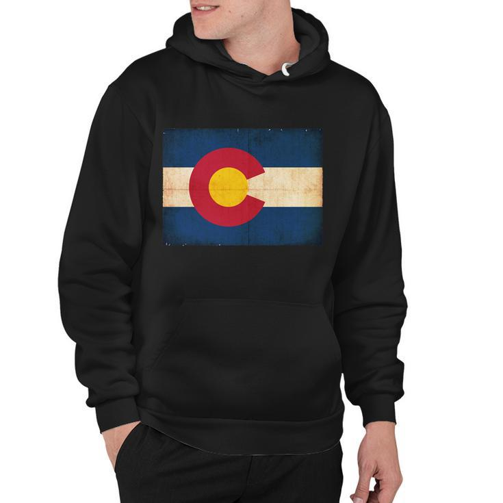 Denver Flag Grunge Colorado Hoodie