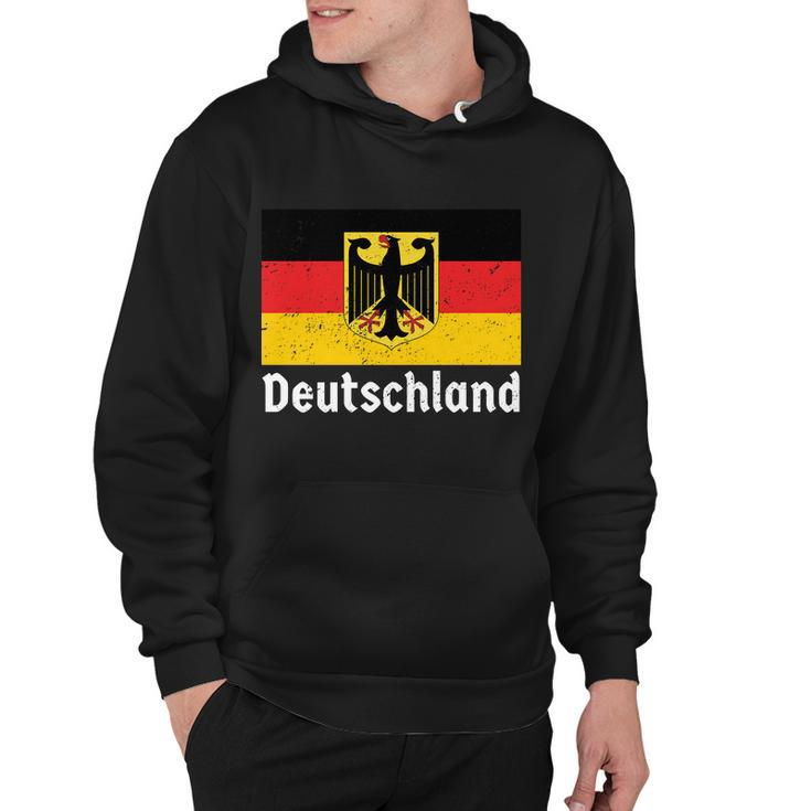Distress German Deutschland Flag Hoodie