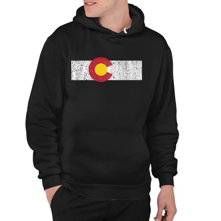 Distressed Colorado State Flag Denver Co Patriotic Tshirt Hoodie