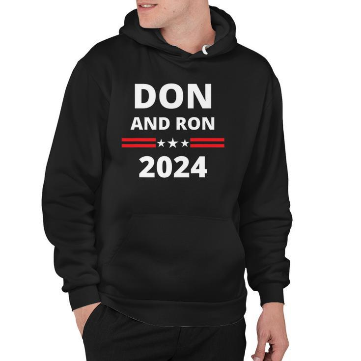 Don And Ron 2024 &8211 Make America Florida Republican Election Hoodie