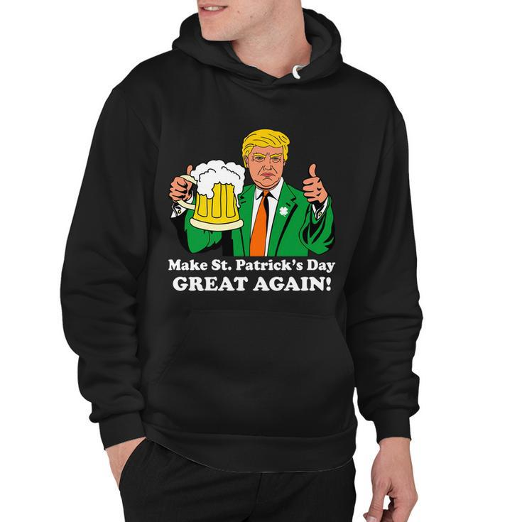 Donald Trump Make St Patricks Day Great Again Beer Drinking Hoodie